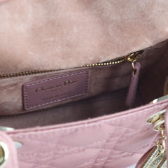 Christian Dior Mini Lady Dior Satin Pink