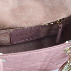 Christian Dior Mini Lady Dior Satin Pink