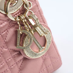 Christian Dior Mini Lady Dior Satin Pink