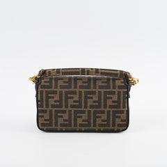 Fendi mini baguette chain zucca crossbody top handle