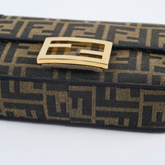 Fendi mini baguette chain zucca crossbody top handle