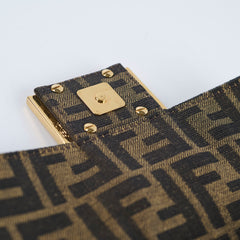 Fendi mini baguette chain zucca crossbody top handle