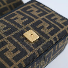 Fendi mini baguette chain zucca crossbody top handle