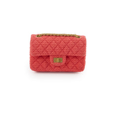 Chanel Mini Reissue 2.55 Tweed Orange 30 Series