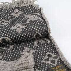 Louis Vuitton Logomani Wool Scarf Brown