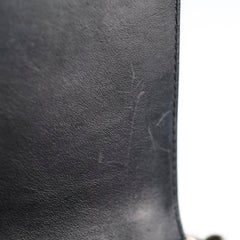 Chanel Calfskin Quilted Medium Boy with Top Handle Black Series 21