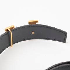 Hermes Constance Belt Togo Swift Black Size 90 Y stamp33303