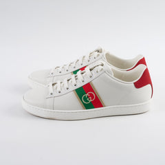 Gucci GG Stripe Sneakers White - Size 37