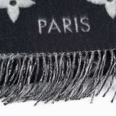 Louis Vuitton Giant Monogram Reykjavik Scarf Black