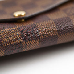 Louis Vuitton Sarah Long Wallet Damier Ebene
