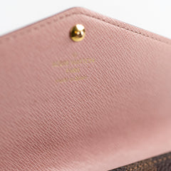 Louis Vuitton Sarah Long Wallet Damier Ebene