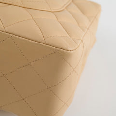 Chanel Jumbo Single Flap Beige Lambskim SHW 12 Series