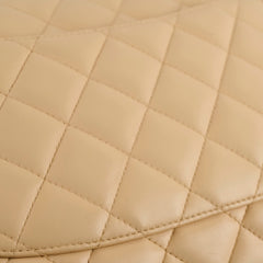 Chanel Jumbo Single Flap Beige Lambskim SHW 12 Series