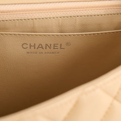 Chanel Jumbo Single Flap Beige Lambskim SHW 12 Series