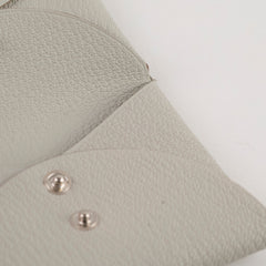 Hermes Calvi Duo Compact Chevre Mysore Gris Perle