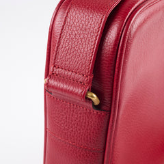 Gucci Logo Messenger Crossbody Red