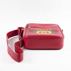 Gucci Logo Messenger Crossbody Red