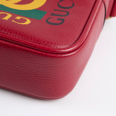 Gucci Logo Messenger Crossbody Red
