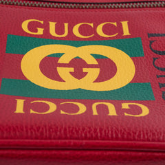 Gucci Logo Messenger Crossbody Red