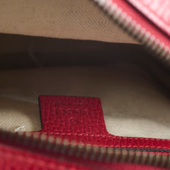 Gucci Logo Messenger Crossbody Red