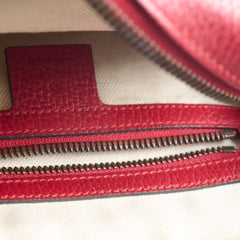 Gucci Logo Messenger Crossbody Red