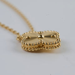 Van Cleef & Arpels Vintage Guilloche Yellow Gold Pendant Necklace