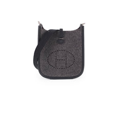 Hermes Mini Evelyn TPM Wool Graphite U Stamp