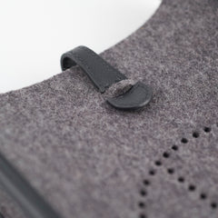 Hermes Mini Evelyn TPM Wool Graphite U Stamp