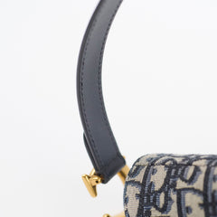Christian Dior Oblique Saddle Bag Navy