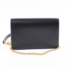 Celine Margo Triomphe Wallet on Chain WOC Black