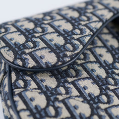 Christian Dior Oblique Saddle Bag Navy