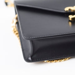 Celine Margo Triomphe Wallet on Chain WOC Black