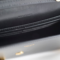 Celine Margo Triomphe Wallet on Chain WOC Black