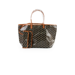 Goyard Saint Louis Tote PM Black/Tan