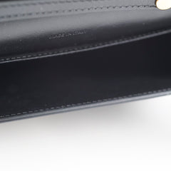 Celine Margo Triomphe Wallet on Chain WOC Black