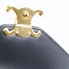 Celine Margo Triomphe Wallet on Chain WOC Black