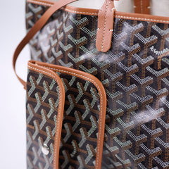 Goyard Saint Louis Tote PM Black/Tan