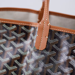 Goyard Saint Louis Tote PM Black/Tan