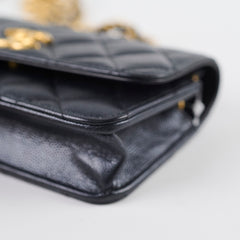 Chanel Seasonal Caviar WOC Wallet on Chain (Microchipped) Charcoal Grey