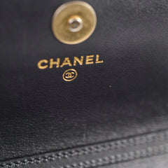 Chanel Seasonal Caviar WOC Wallet on Chain (Microchipped) Charcoal Grey