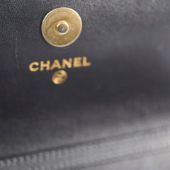Chanel Seasonal Caviar WOC Wallet on Chain (Microchipped) Charcoal Grey
