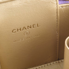 Chanel Mini Pearl Crush Vanity Purple Lambskin