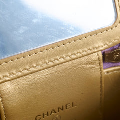 Chanel Mini Pearl Crush Vanity Purple Lambskin