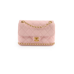 Chanel Seasonal Caviar Flap Pink Microchipped
