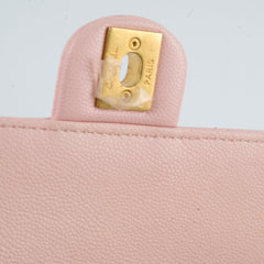 Chanel Seasonal Caviar Flap Pink Microchipped