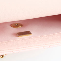 Chanel Seasonal Caviar Flap Pink Microchipped