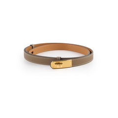 Hermes Kelly Belt Etoupe W Stamp
