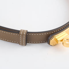 Hermes Kelly Belt Etoupe W Stamp
