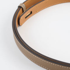 Hermes Kelly Belt Etoupe W Stamp