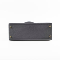 Hermes Kelly 28 Epsom Noir X Stamp 2016